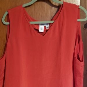 Coldwater creek woman's 3x silk tank
